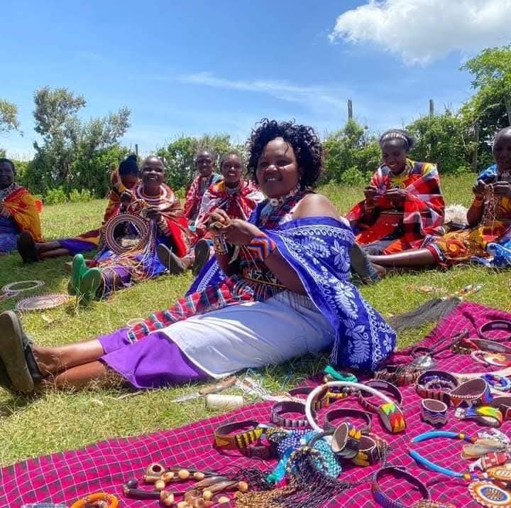 Young Maasai women taking part in a community learning circle